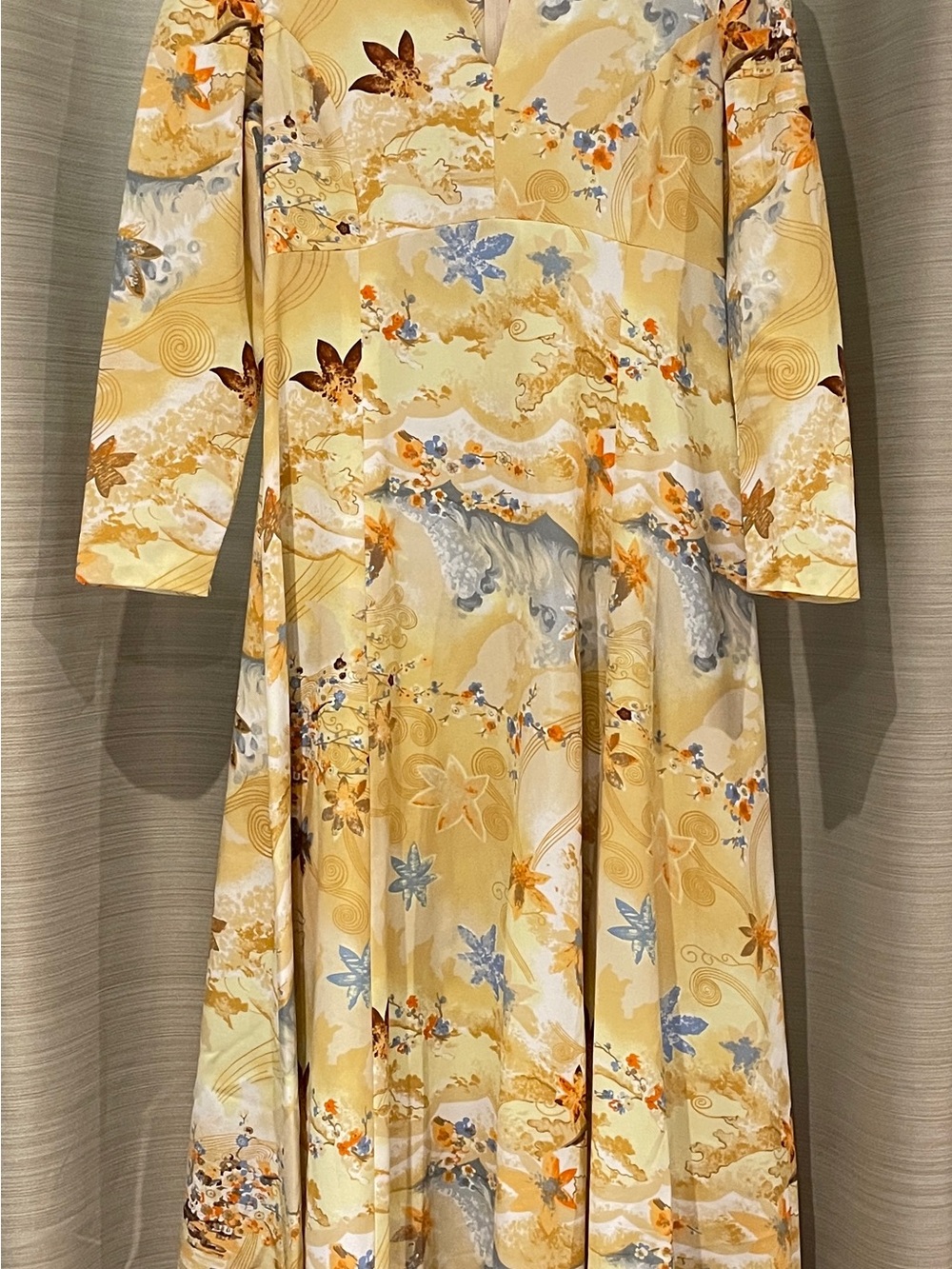 Yellow Floral Maxi Dress